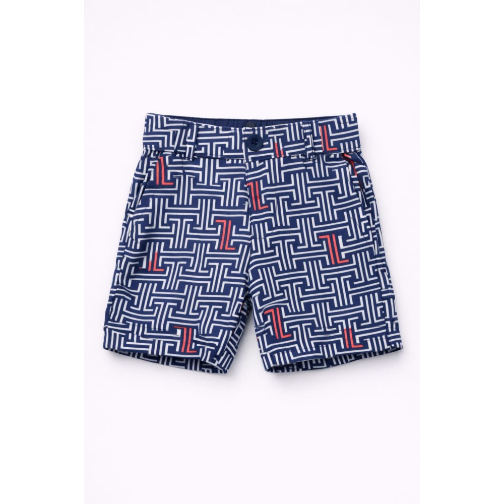 Βρεφικό Σορτς Παντελόνι  Για Αγόρι 6-36 Μηνών Σκούρο Μπλε