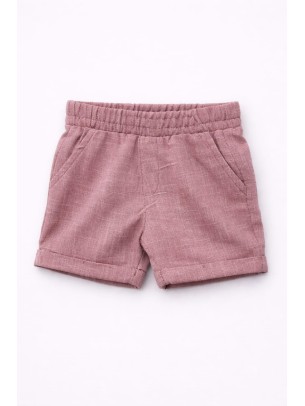 Βρεφικό Σορτς Παντελόνι Για Αγόρι 6-36 Μηνών Μπορντό