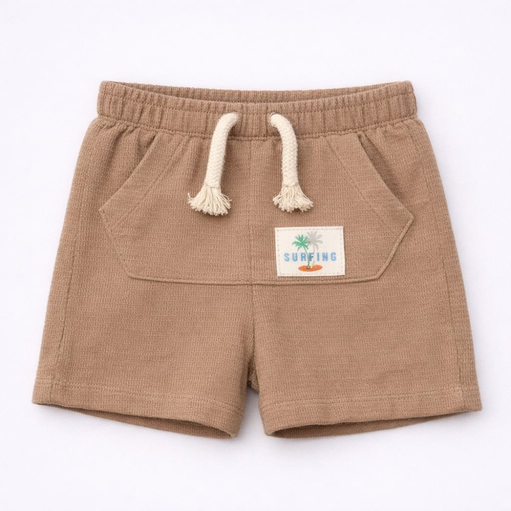 Βρεφικό Σορτς για Αγόρι 6-30 Μηνών Καφέ