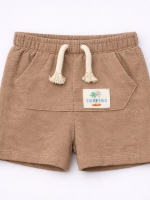 Βρεφικό Σορτς για Αγόρι 6-30 Μηνών Καφέ