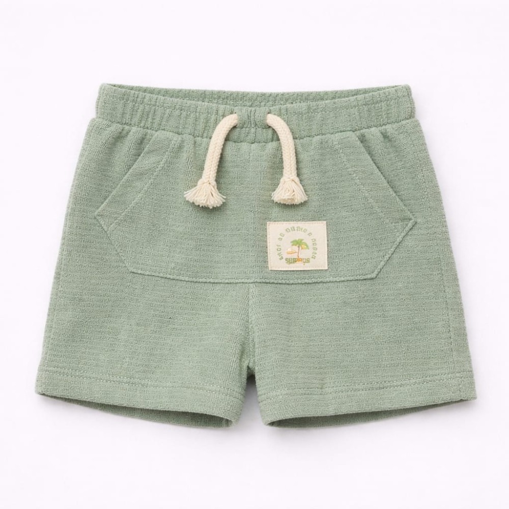 Βρεφικό Σορτς Για Αγόρι 6-30 Μηνών Φυστίκι
