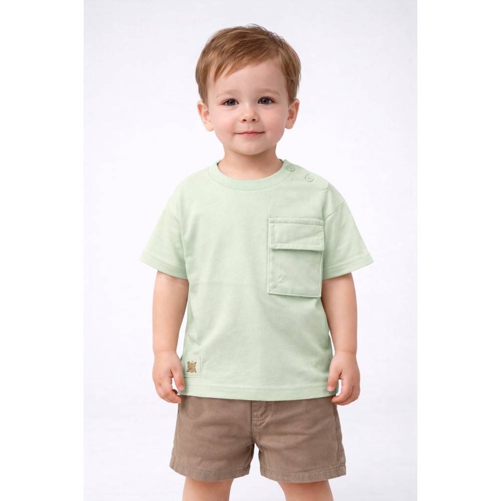 Βρεφική Μπλούζα Για Αγόρι 6-36 Μηνών Λαχανί