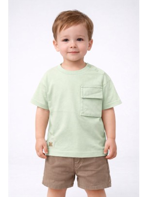 Βρεφική Μπλούζα Για Αγόρι 6-36 Μηνών Λαχανί