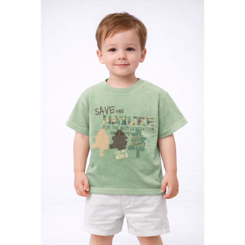 Βρεφική Μπλούζα Για Αγόρι 6-36 Μηνών Πράσινο