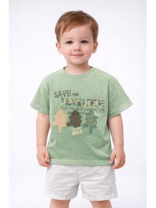 Βρεφική Μπλούζα Για Αγόρι 6-36 Μηνών Πράσινο