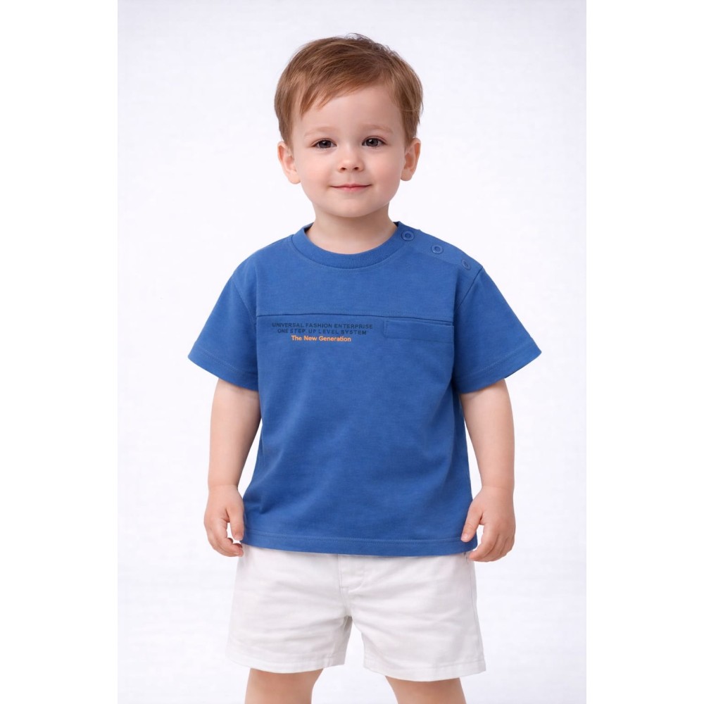 Βρεφική Μπλούζα Για Αγόρι 6-36 Μηνών Ινδικό Μπλε