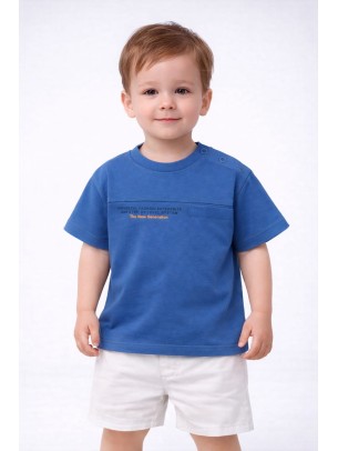 Βρεφική Μπλούζα Για Αγόρι 6-36 Μηνών Ινδικό Μπλε