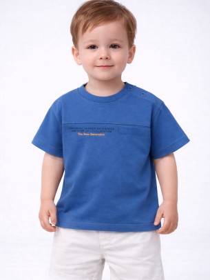 Βρεφική Μπλούζα Για Αγόρι 6-36 Μηνών Ινδικό Μπλε