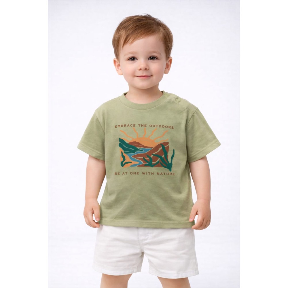 Βρεφική Μπλούζα Για Αγόρι 6-36 Μηνών Λαδί