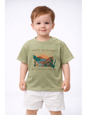 Βρεφική Μπλούζα Για Αγόρι 6-36 Μηνών Λαδί