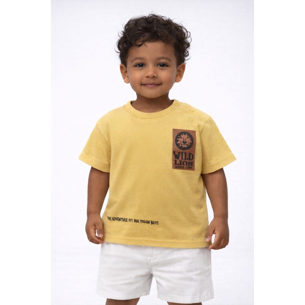 Βρεφική Μπλούζα Για Αγόρι 6-36 Μηνών Κίτρινο