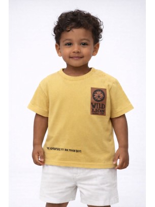 Βρεφική Μπλούζα Για Αγόρι 6-36 Μηνών Κίτρινο