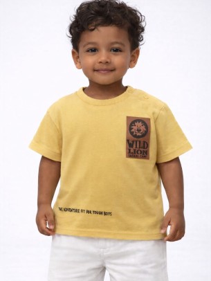 Βρεφική Μπλούζα Για Αγόρι 6-36 Μηνών Κίτρινο