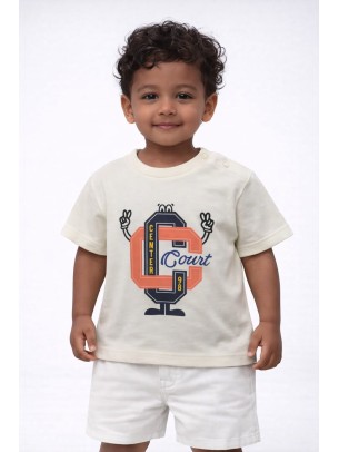 Βρεφική Μπλούζα Για Αγόρι 6-36 Μηνών Λευκό