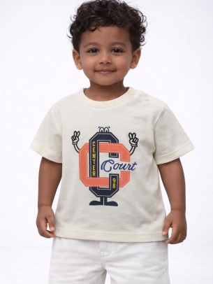 Βρεφική Μπλούζα Για Αγόρι 6-36 Μηνών Λευκό