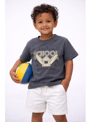 Βρεφική Μπλούζα Για Αγόρι 6-36 Μηνών Ανθρακί