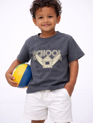 Βρεφική Μπλούζα Για Αγόρι 6-36 Μηνών Ανθρακί