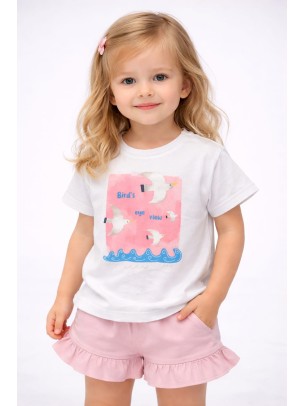 Βρεφική Μπλούζα Για Κορίτσι 6-36 Μηνών Λευκό