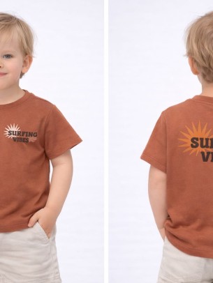 Βρεφική Μπλούζα Για Αγόρι 6-30 Μηνών Κεραμιδί