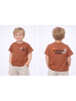 Βρεφική Μπλούζα Για Αγόρι 6-30 Μηνών Κεραμιδί