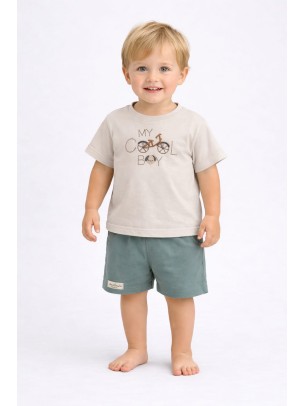 Βρεφική Μπλούζα Για Αγόρι 6-30 Μηνών Μπεζ