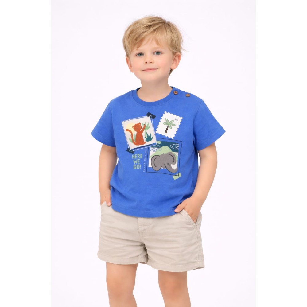 Βρεφική Μπλούζα Για Αγόρι 6-30 Μηνών Μπλε