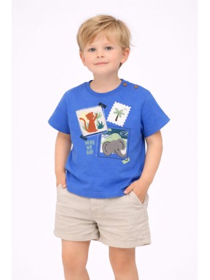 Βρεφική Μπλούζα Για Αγόρι 6-30 Μηνών Μπλε