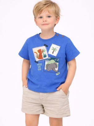 Βρεφική Μπλούζα Για Αγόρι 6-30 Μηνών Μπλε