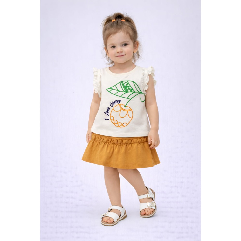 Βρεφικό Σετ Για Κορίτσι 6-36 Μηνών  Μουσταρδί