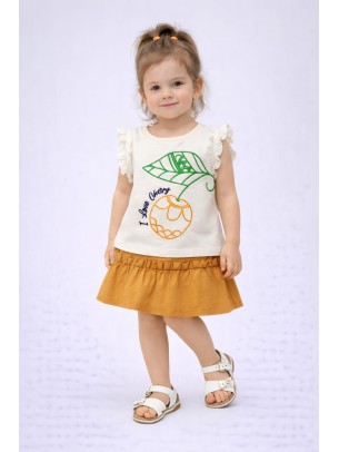 Βρεφικό Σετ Για Κορίτσι 6-36 Μηνών  Μουσταρδί