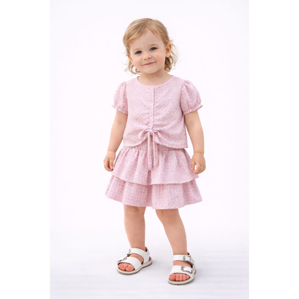 Bρεφικό Σετ Για Κορίτσι 6-36 Μηνών Ροζ