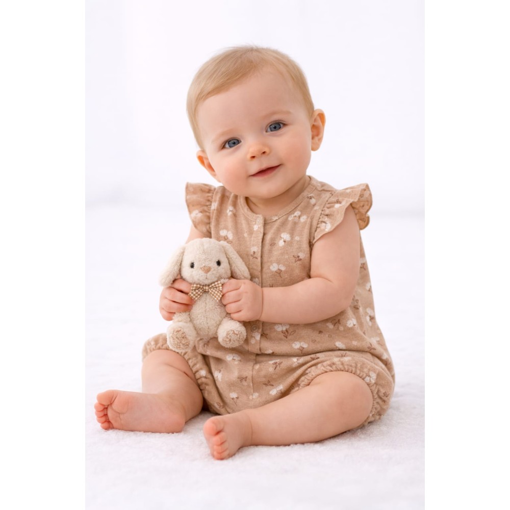 Βρεφικό Φορμάκι Για Κορίτσι 0-6 Μηνών Καφέ