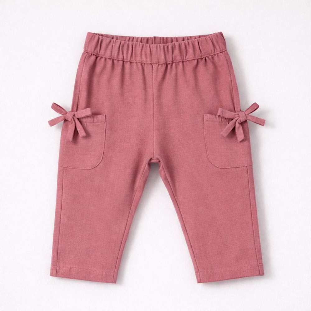 Βρεφικό Παντελόνι Για Κορίτσι 6-36 Μηνών Κοραλί