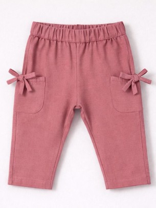 Βρεφικό Παντελόνι Για Κορίτσι 6-36 Μηνών Κοραλί