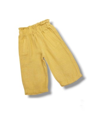 Βρεφικό Παντελόνι Για Κορίτσι 6-36 Μηνών Μουσταρδί
