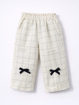 Βρεφικό Παντελόνι Για Κορίτσι 6-36 Μηνών Εκρού