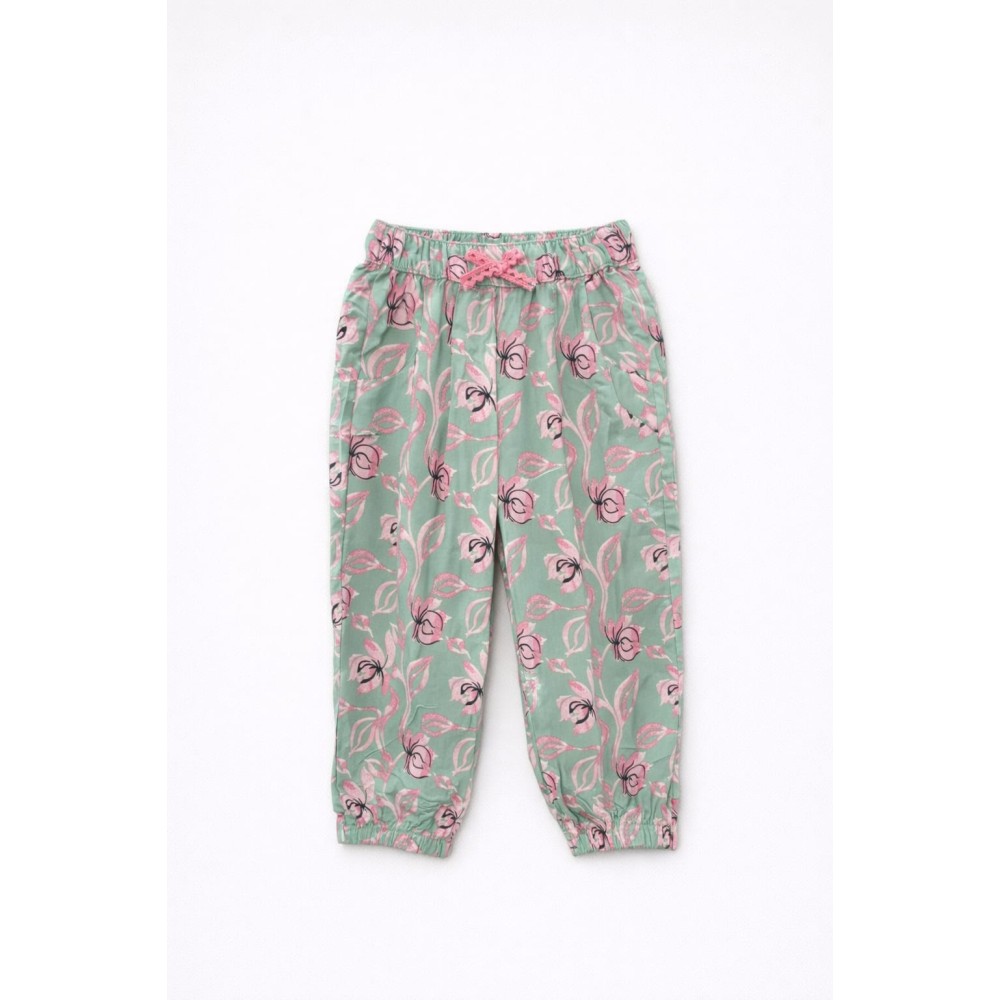 Βρεφικό Παντελόνι Για Κορίτσι 9-36 Μηνών Πράσινο