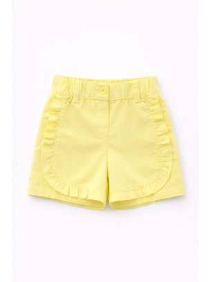 Βρεφικό Σορτς Παντελόνι Για Κορίτσι 6-36 Μηνών Κίτρινο