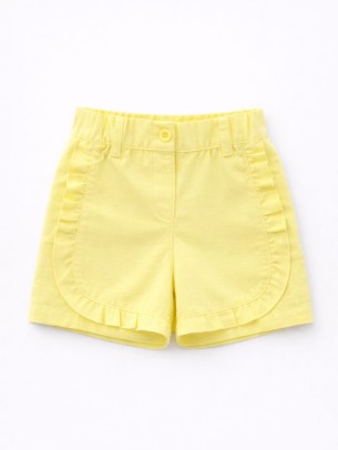 Βρεφικό Σορτς Παντελόνι Για Κορίτσι 6-36 Μηνών Κίτρινο