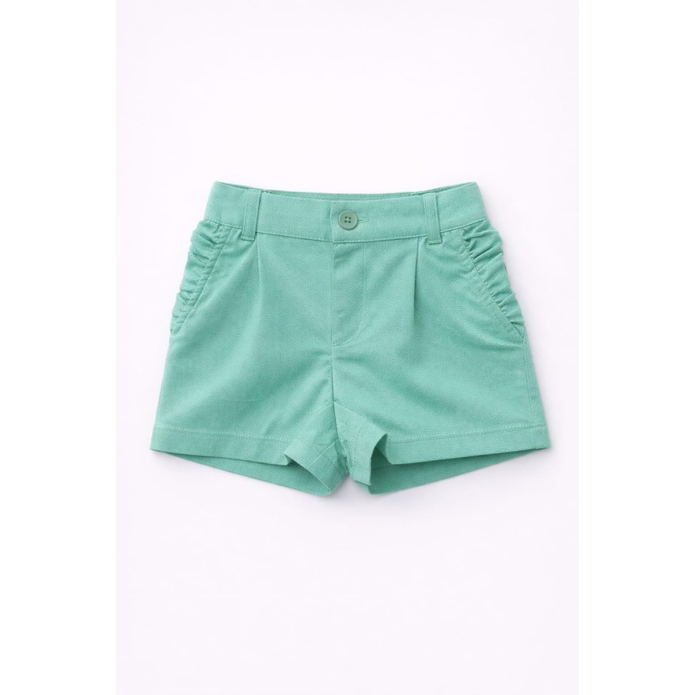 Βρεφικό Σορτς Παντελόνι Για Κορίτσι 6-36 Μηνών Τυρκουάζ 