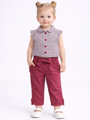 Bρεφικό Σετ Για Κορίτσι 6-36 Μηνών Κοραλί