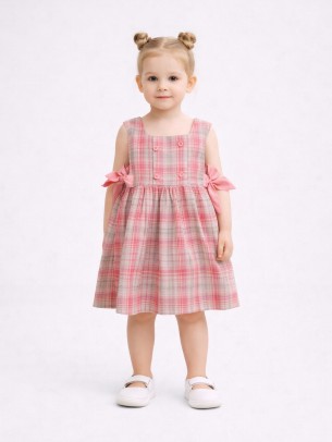 Βρεφικό Φόρεμα 6-36 Μηνών Ροζ