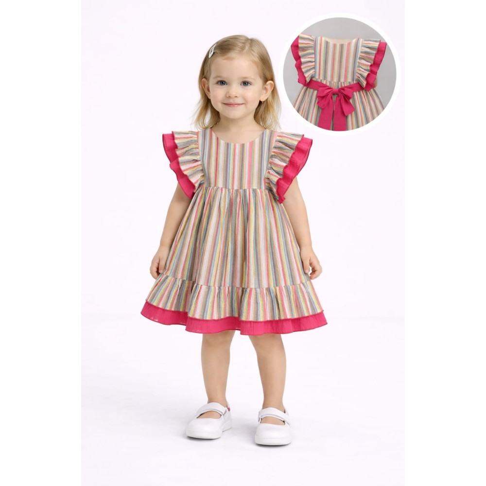 Βρεφικό Φόρεμα 6-36 Μηνών Φούξια