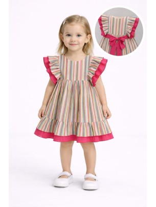 Βρεφικό Φόρεμα 6-36 Μηνών Φούξια