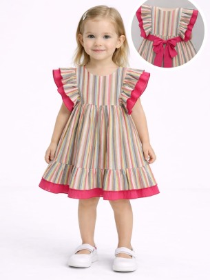 Βρεφικό Φόρεμα 6-36 Μηνών Φούξια