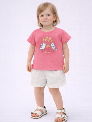 Βρεφικό Σετ Για Κορίτσι 6-36 Μηνών Ροζ- Λευκό