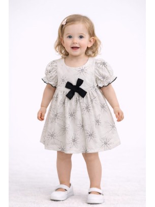 Βρεφικό Φόρεμα 6-36 Μηνών Εκρού