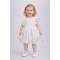 Βρεφικό Φόρεμα 9-24 Μηνών Λευκό