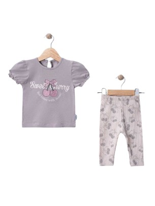 Βρεφικό Σετ Για Κορίτσι 6-24 Μηνών Γκρι