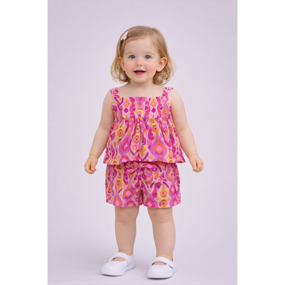 Βρεφικό Σετ Για Κορίτσι 6-36 Μηνών Φούξια